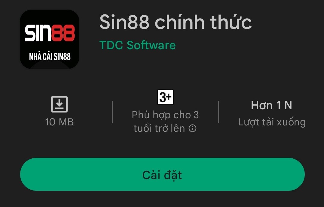 hướng dẫn tải sin88 trên chplay