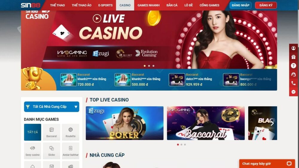 chơi live casino