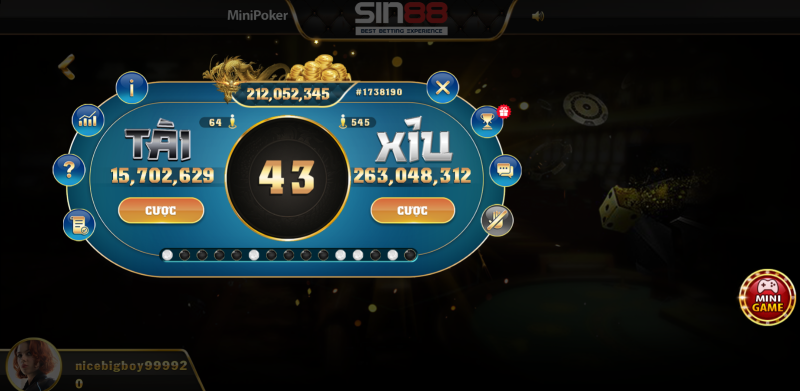 Các sản phẩm nổi bật trong Mini Game Sin88