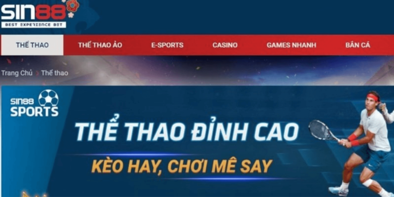 tỷ lệ kèo Sin88 bet