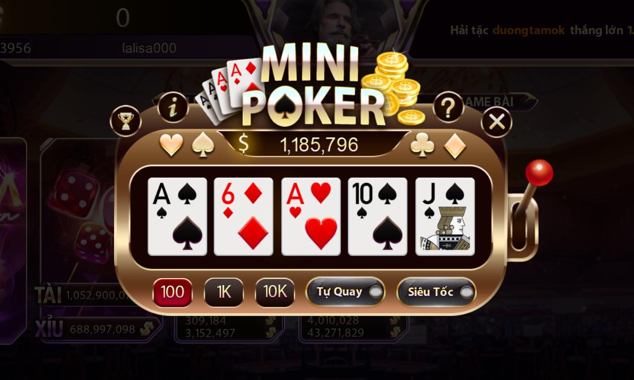 Mini Poker Sin88 – Tựa game mini siêu hot năm 2025